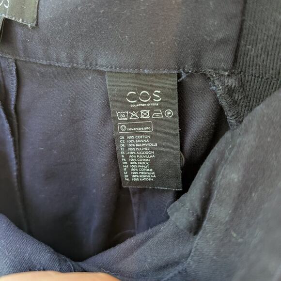 COS Navy barrel leg pant - Picture 5 of 6